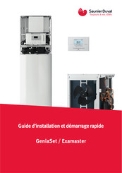 Saunier Duval GeniaSet Guide D'installation Et Démarrage Rapide
