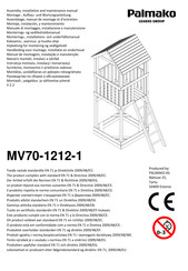 Palmako MV70-1212-1 Assemblage, Manuel De Montage Et D'entretien