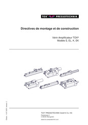 TOX PRESSOTECHNIK K Directives De Montage Et De Construction