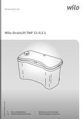 Wilo DrainLift TMP 32-0,5.1 Notice De Mise En Service Et De Montage