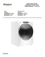 Whirlpool WED8620HC Guide De Dimensions