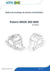 NTN-SNR TS5142 Notice De Montage, De Service Et D'entretien