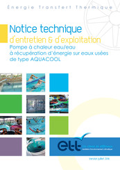 ETT AQUACOOL Notice Technique D'entretien & D'exploitation