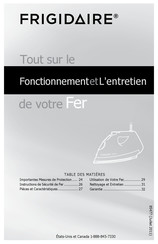 Frigidaire Affinity FAFI15D7MR Fonctionnement Et L'entretien