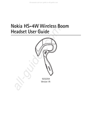 Nokia HS-4W Guide D'utilisation