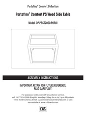 rst brands Portofino Comfort Serie Instructions D'assemblage