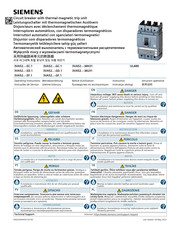 Siemens 3VA52 ED.1 Serie Notice D'utilisation