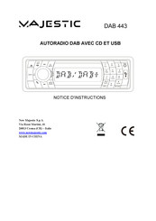 Majestic DAB 443 Notice D'instructions