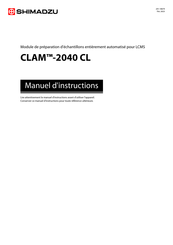 Shimadzu CLAM-2040 CL Manuel D'instructions