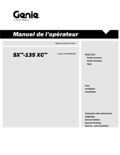 Terex Genie SX-135 XC Manuel De L'opérateur