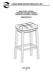 Linon 98635COG01U Instructions D'assemblage