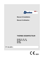 Steelco DS 1000 3S Manuel D'installation Et D'utilisation
