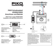 PIKO 35005 Branchement Et Utilisation