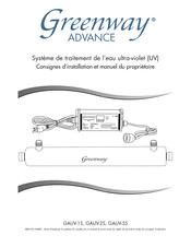 Greenway GAUV-5S Consignes D'installation Et Manuel Du Propriétaire