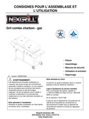 Nexgrill 720-0718B Consignes Pour L'assemblage Et L'utilisation