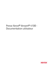 Xerox Versant 4100 Documentation Utilisateur