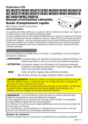 Maxell MC-WU8601W Guide D'empilement Rapide