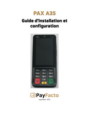 PayFacto PAX A35 Guide D'installation Et Configuration