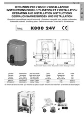 RIB K800 24V FCM FAST Instructions Pour L'utilisation Et L'installation