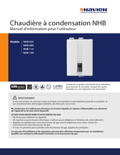 Navien NHB-110 Manuel D'information Pour L'utilisateur