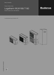 Buderus Logatherm WLW166i T190 Notice D'utilisation