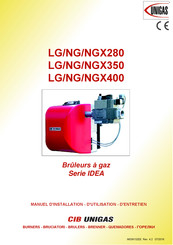 Unigas IDEA NGX350 Manuel D'installation, D'utilisation Et D'entretien