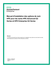 Hewlett Packard HPE Advanced G2 Série Manuel D'installation