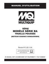 MULTIQUIP BA Serie Manuel D'utilisation