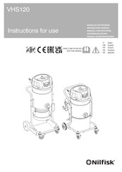 Nilfisk VHS120 Manuel D'instructions