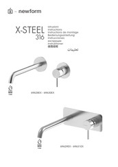 newform X-STEEL 316 69630EX Instructions De Montage