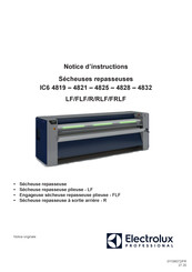 Electrolux Professional IC6 4825 Notice D'instruction