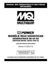 MQ Multiquip DCA125USI3CAN Manuel D'opération