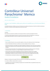 Memco Panachrome G3850 Guide D'installation