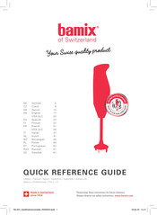 Bamix Pro-1-3 Guide De Référence Rapide