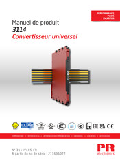 PR electronics 3114 Manuel De Produit