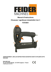 FEIDER Machines FCP2IN1 Manuel D'instructions