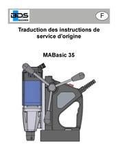 BDS Maschinen MABasic 35 Traduction Des Instructions De Service D'origine