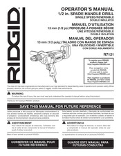 RIDGID R7121 Manuel D'utilisation