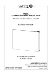 WATTZ PROFESSIONAL DEVA WZ1689 Manuel D'utilisation