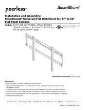 PEERLESS SmartMount SF660P Installation Et Montage