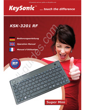 KeySonic Super Mini KSK-3201 RF Manuel D'utilisation
