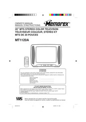 Memorex MT1120A Manuel D'instructions