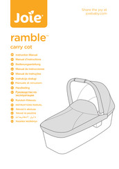 Joie Ramble carry cot Manuel D'instructions