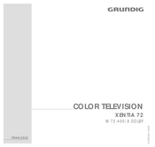 Grundig XENTIA 72 M 72-400/8 DOLBY Manuel D'instructions