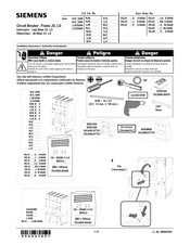 Siemens 3VL71 J 30-0AA0 Serie Instructions D'installation