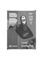 Sagem D50T Livret D'utilisation