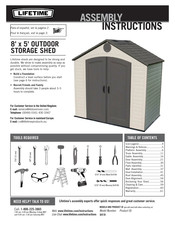 Lifetime 6418 Instructions D'assemblage