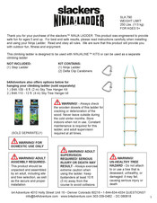 Slackers Ninja Ladder SLA 790 Manuel D'instructions