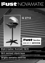 Fust NOVAMATIC G 2713 Manuel D'instructions