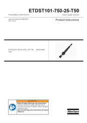 Atlas Copco ETDST101-750-25-T50 Manuel D'instructions